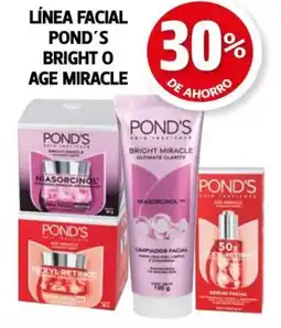 Farmacias Guadalajara Pond's línea facial bright o age miracle oferta