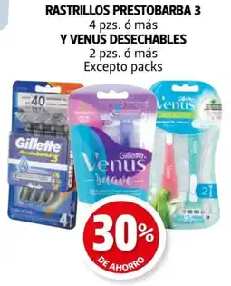 Farmacias Guadalajara Gillette rastrillos prestobarba 3 oferta