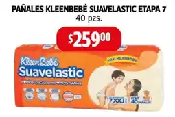 Farmacias Guadalajara Kleenbebé pañales suavelastic etapa 7 oferta
