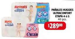 Farmacias Guadalajara Huggies pañales ultraconfort etapa 4 ó 5 oferta