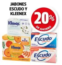 Farmacias Guadalajara Escudo y kleenex jabones oferta