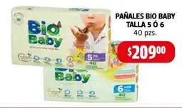 Farmacias Guadalajara Bio baby pañales talla 5 ó 6 oferta