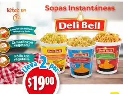 Farmacias Guadalajara Deli bell sopas instantáneas oferta