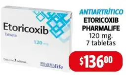 Farmacias Guadalajara Etoricoxib antiartrítico pharmalife oferta