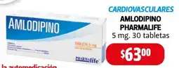 Farmacias Guadalajara Cardiovasculares amlodipino pharmalife oferta