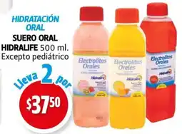 Farmacias Guadalajara Hidratación oral suero oral hidralife oferta