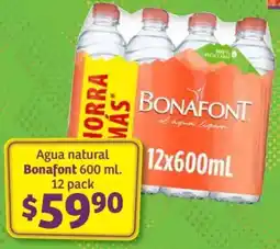 Soriana Híper Bonafont agua natural oferta