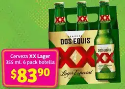 Soriana Híper XX lager cerveza oferta