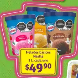 Soriana Híper Nestlé helados básicos oferta