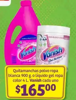 Soriana Híper Vanish quitamanchas polvo ropa blanca oferta