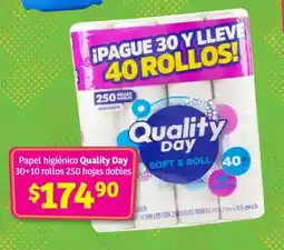 Soriana Híper Quality day papel higiénico oferta