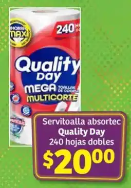 Soriana Híper Quality day servitoalla absortec oferta