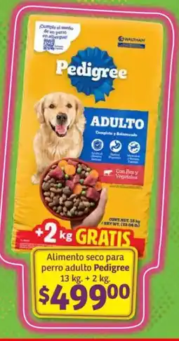 Soriana Híper Pedigree alimento seco para perro adulto oferta