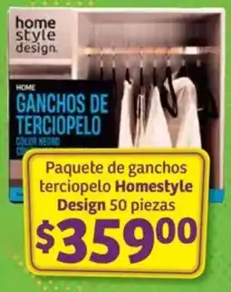 Soriana Híper Homestyle design paquete de ganchos terciopelo oferta