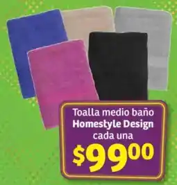 Soriana Híper Homestyle design toalla medio baño cada una oferta