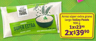 Soriana Híper Valley foods arroz súper extra grano largo oferta