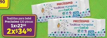 Soriana Híper Precíssimo toallitas para bebé oferta