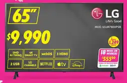 Soriana Híper Lg smart tv 65" oferta