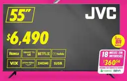Soriana Híper Jvc smart tv 55" oferta