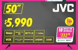 Soriana Híper Jvc smart tv 50" oferta