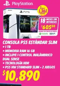 Soriana Híper Playstation consola ps5 estándar slim oferta