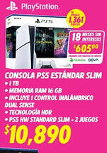 Soriana Híper Playstation consola ps5 estándar slim oferta
