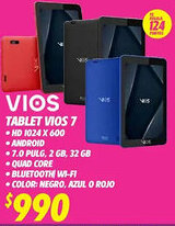 Soriana Híper Vios tablet oferta