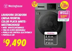Soriana Híper Westinghouse lavadora secadora carga frontal oferta