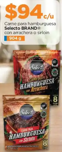 Chedraui Selecto brand carne para hamburguesa oferta