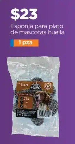 Chedraui Esponja para plato de mascotas huella oferta