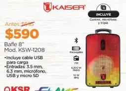 Chedraui Kaiser bafle 8" oferta