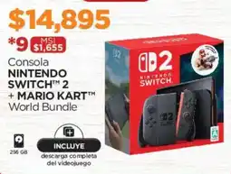 Chedraui Consola nintendo switch + mario kart world bundle oferta