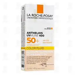 Farmacias Guadalajara La Roche Posay Protector Solar Anthelios UvMune 400 50+ Color Fluid, 50 ml oferta