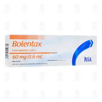 Farmacias Guadalajara Bolentax 60mg/0.6ml Solución Inyectable 2 Jeringas Prellenadas, 0.6 ml c/u oferta