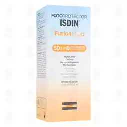 Farmacias Guadalajara Fotoprotector Isdin Fusion Fluid SPF50+, 50 ml oferta