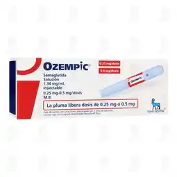 Farmacias Guadalajara Ozempic 1.34mg/ml Solución Inyectable Pluma Precargada, 1.5 ml oferta