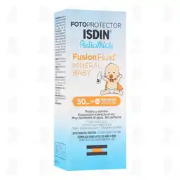 Farmacias Guadalajara Fotoprotector Isdin Fusion Fluid Mineral Baby Pediatrics SPF50, 50 ml oferta