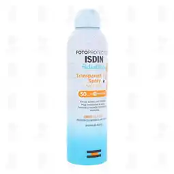 Farmacias Guadalajara Fotoprotector Isdin Transparent Spray Wet Skin Pediatrics SPF50, 250 ml oferta