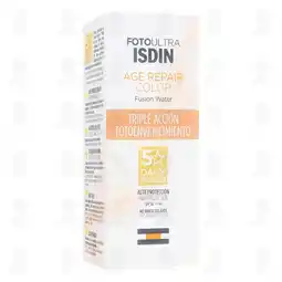 Farmacias Guadalajara Fotoultra Isdin Age Repair Color Fusion Water SPF50, 50 ml oferta