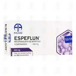 Farmacias Guadalajara Espeflun 500 mg, 50 Comprimidos oferta