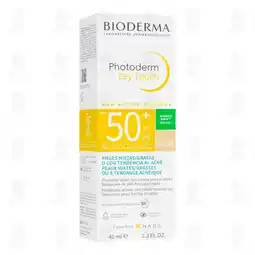 Farmacias Guadalajara Protector Solar Bioderma Photoderm Dry Touch FPS 50+ Tono 1 Muy Claro, 40 ml oferta