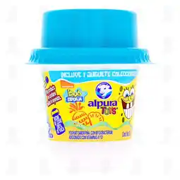 Farmacias Guadalajara Yoghurt Alpura Toys Sabor Piña con 1 Juguete Coleccionable de Bob Esponja, 125 gr oferta