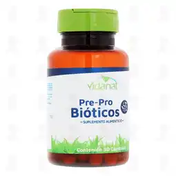 Farmacias Guadalajara Pre-Pro Bióticos Vidanat Suplemento Alimenticio, 30 Cápsulas oferta