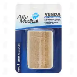 Farmacias Guadalajara Venda Autoadherible Alfa Medical Color Piel 7.5cm x 4.5m, 1 pz oferta