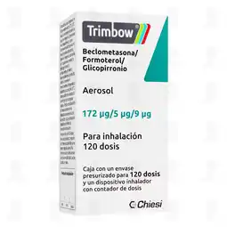 Farmacias Guadalajara Trimbow Aerosol 172mcg/5mcg/9mcg, 120 Dosis oferta