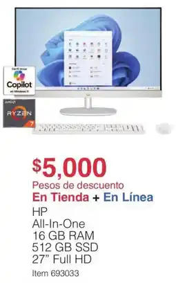 Costco Hp all-in-one 27" oferta