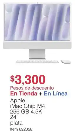 Costco Apple imac chip m4 24" oferta