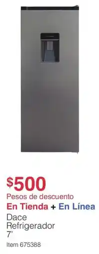 Costco Dace refrigerador 7' oferta