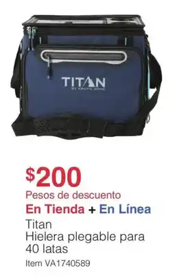 Costco Titan hielera plegable oferta