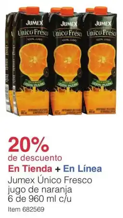 Costco Jumex único fresco jugo de naranja oferta